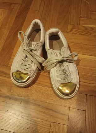 Оригинальные кроссовки женские белые puma