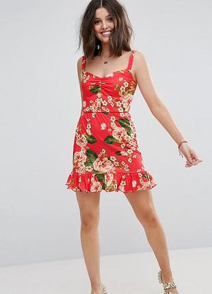 Сарафан с цветочным принтом