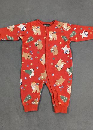 Новорічний h&m чоловічок, комбінезон, ромпер