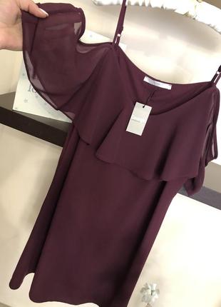 Дуже красиве шифонова сукня вільного крою, плаття на бретельках,4 фото