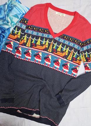 Новий новорічний котоновий джемпер, татуніка, 44-56разів, next.3 фото