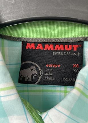 Mammut треккинговая рубашка мятная салатовая голубая в клетку одежда для походов для гор треккинг3 фото