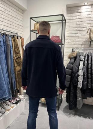 Куртка мужская, рубашка тепла emporio armani, синяя, размер xxl3 фото