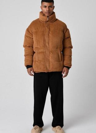 Куртка чоловіча зимова велюр vamos velvet saffron4 фото