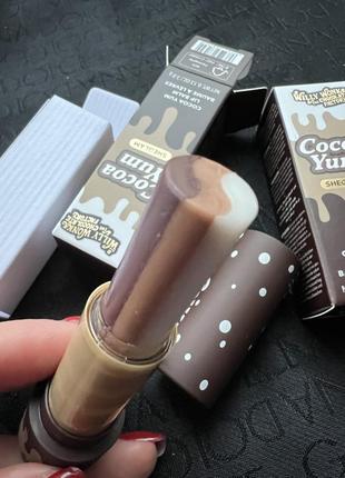 Cocoa yum lip balm baume, бальзам, гигиеническая помада willy wonka с шоколадным ароматом5 фото