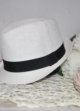 Новая фирменная мужская белая кепка шляпа челентанка федора унисекс new yorker2 фото