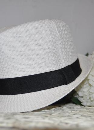 Новая фирменная мужская белая кепка шляпа челентанка федора унисекс new yorker3 фото