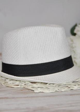Новая фирменная мужская белая кепка шляпа челентанка федора унисекс new yorker5 фото