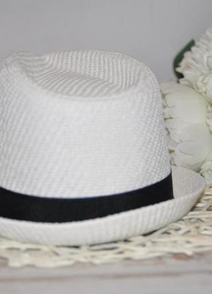 Новая фирменная мужская белая кепка шляпа челентанка федора унисекс new yorker4 фото