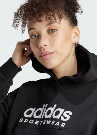 Флисовое худи  all szn с графикой adidas оригинал4 фото