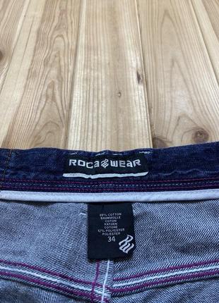 Широкие реп джинсы roca wear rep pants с логотипомы wu tang, carhartt5 фото