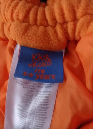 Kiki & koko. зимний комбинезон, штаны на подтяжках. 5-6 лет.4 фото