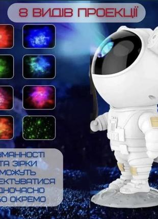 Проектор зоряного неба «космонавт» на usb зарядці8 фото