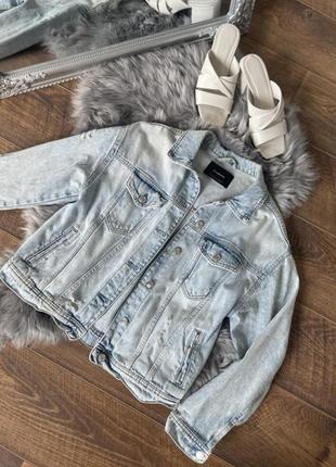 Stradivarius джинсовка джинсова куртка