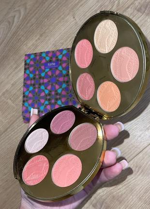 Tarte топова палетка рум'ян оригінал tarte blush bazaar 10в1 рум'яна і хайлайтер5 фото