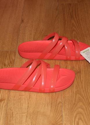 Женские шлепанцы crocs splash glossy w7, w8, w9 кроксы оригинал