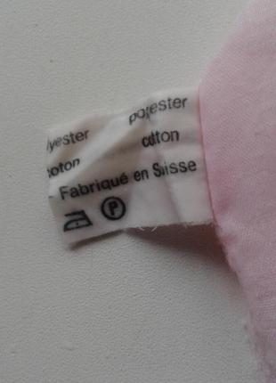 Нічна сорочка тканинна блідо-рожева з прошвою швейцарською батал9 фото