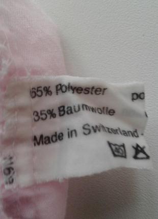Нічна сорочка тканинна блідо-рожева з прошвою швейцарською батал10 фото