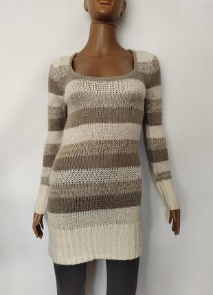 Красивое вязаное платье кофта tally weijl, р.xs/s1 фото