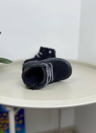 Ботинки осенние детские черные 10406 фото