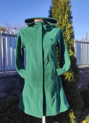 Флисовый батник пальто с капюшоном xs/s ( я-195)1 фото