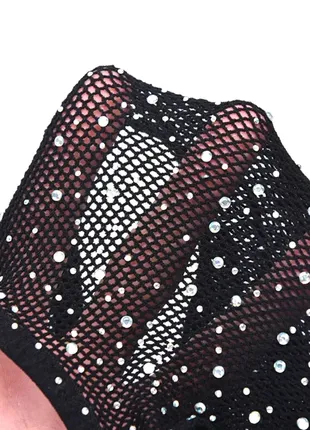 Эротическое боди со стразами
