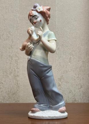 Фарфоровая статуэтка lladro «партнеры по сцене».