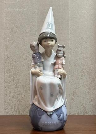 Фарфоровая статуэтка lladro «близнецы».