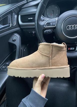 Уггі ugg ultra mini platform chestnut2 фото