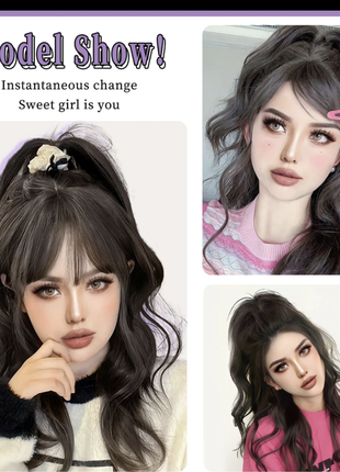 Синтетический хвост ( волосы) на крабике