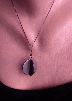 Цепочка с подвеской pilgrim с покрытием гематитом