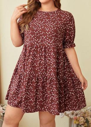 Платье в цветочек shein