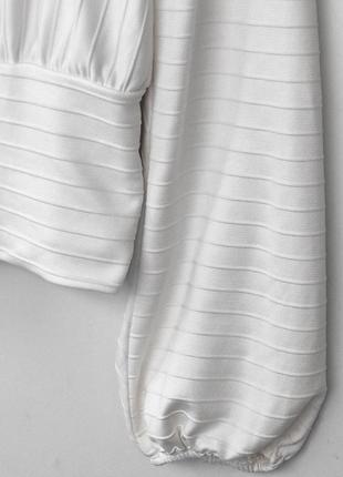 Hm красивая плотная блуза с объемными рукавами cos zara mango massimo dutti стиль2 фото