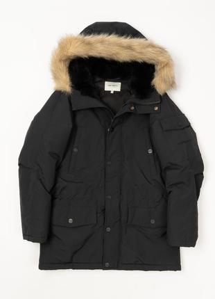 Carhartt wip anchorage parka black мужская парка