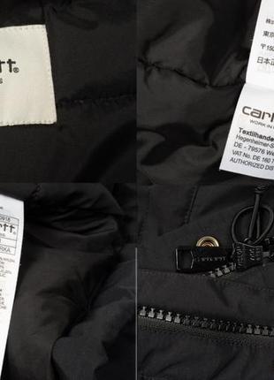 Carhartt wip anchorage parka black мужская парка10 фото