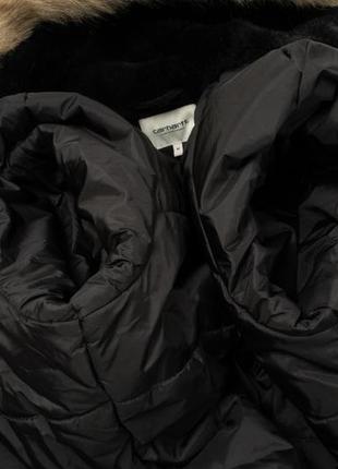 Carhartt wip anchorage parka black мужская парка8 фото