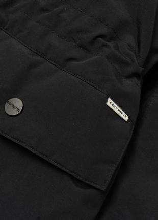 Carhartt wip anchorage parka black мужская парка5 фото