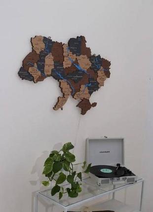 Деревянні карти  україни на стіну3 фото