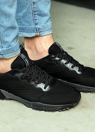 Кроссовки мужские черные5 фото