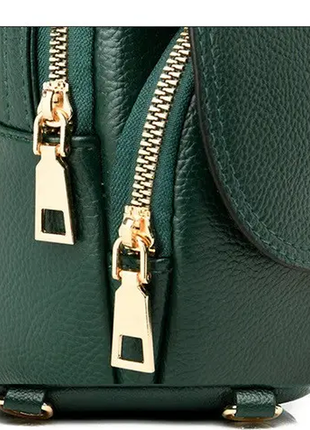 Женский кожаный черный зеленый коричневый фиолетовый красный рюкзак портфель ранец...