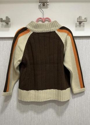 Кофточка  на молнии с длинным рукавом джемпер свитер рост 104-116 см2 фото