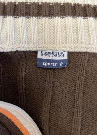 Кофточка  на молнии с длинным рукавом джемпер свитер рост 104-116 см5 фото