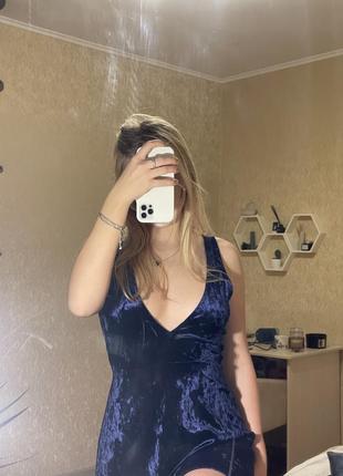 Платье синее h&m2 фото