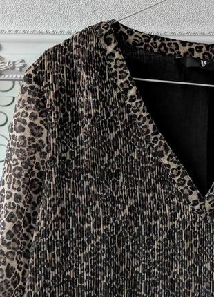 Блузочка плиссе в леопардовый принт vero moda4 фото