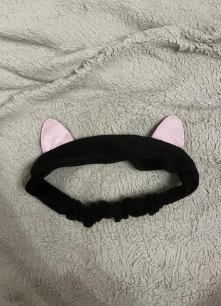 Косметическая повязка котик для умывания и масок новая