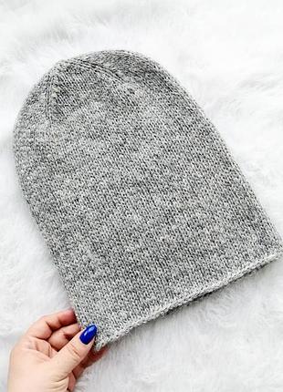 Шикарная шапка бини из итальянской альпаки