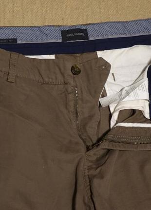 Чудові вузькі бавовняні штани кольору тауп paul hunter германія 34/36 р.3 фото