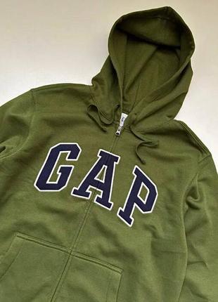 Gap zip hoodie khaki худи зипка