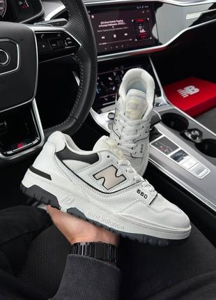 Мужские кроссовки new balance 550 low white sand black