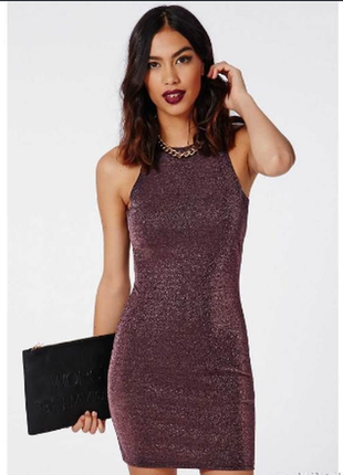 Missguided мини платье m-l, глиттер, блестит, облегающее, без рукав
